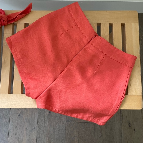 L’ATISTE Orange Strapless Top Short Set - Picture 6 of 8